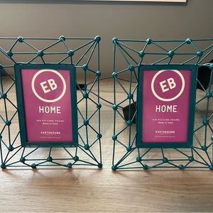Earthbound Trading Co Green/Teal 4x6” Picture Frames